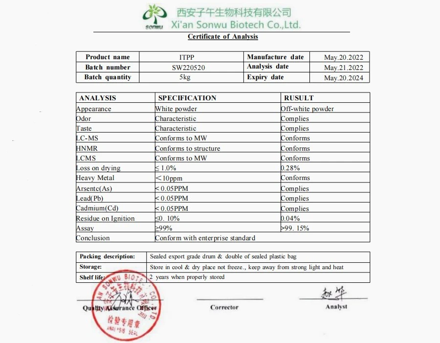 COA of ITPP  Powder